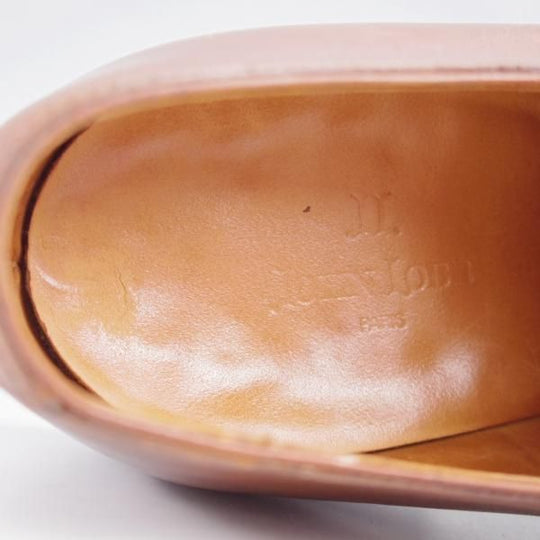 ★ジョンロブ 5.5E【貴重★PARISロゴ時代/236ラスト/PIERSON】プレーントゥ/カーフ/茶/メンズ/JOHN LOBB★k306