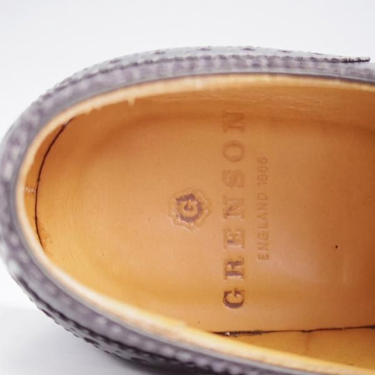 極上★(英)グレンソン 7F【定価￥87,890-★BATH/22356-01】フルブローグ/カーフ/黒/メンズ/GRENSON★k307