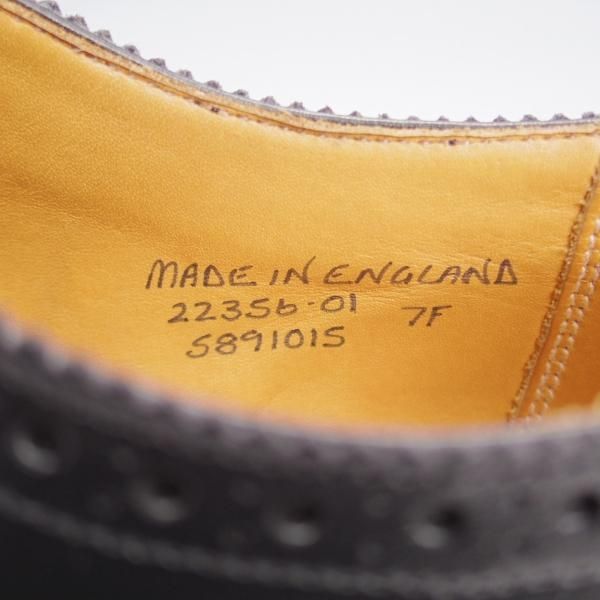 極上★(英)グレンソン 7F【定価￥87,890-★BATH/22356-01】フルブローグ/カーフ/黒/メンズ/GRENSON★k307