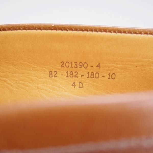 ほぼ試着程度★J.M.ウエストン(レディース) 4D【現行定価￥137,500-★コインローファー/180】ボックスカーフ/茶/Weston/ウェストン(レディース)★k308