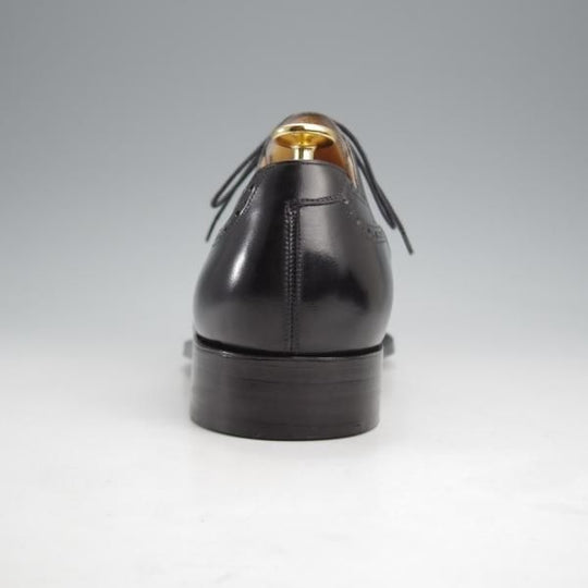 美品★(東欧)VASS/ヴァーシュ SIZE 38.5【純正シューツリー付き★OLD ENGLISH 2/Uラスト】クォーターブローグ/カーフ/黒★k309