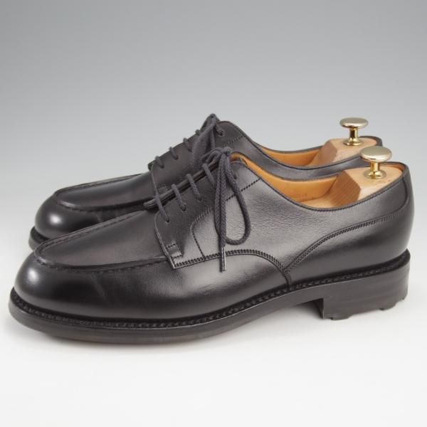 使用数回★J.M.ウエストン 7D【現行定価￥165,000-★ロシアンカーフ仕様/ゴルフ/GOLF】641/31ラスト/Uチップ/黒/Weston/ウェストン★k313