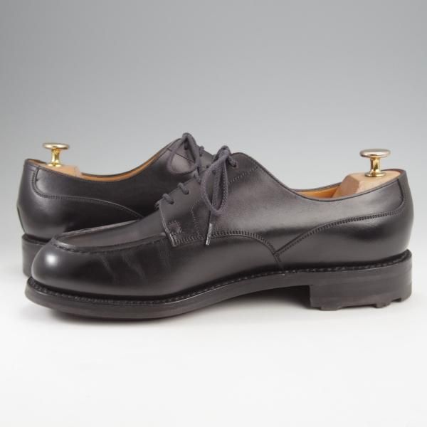 使用数回★J.M.ウエストン 7D【現行定価￥165,000-★ロシアンカーフ仕様/ゴルフ/GOLF】641/31ラスト/Uチップ/黒/Weston/ウェストン★k313