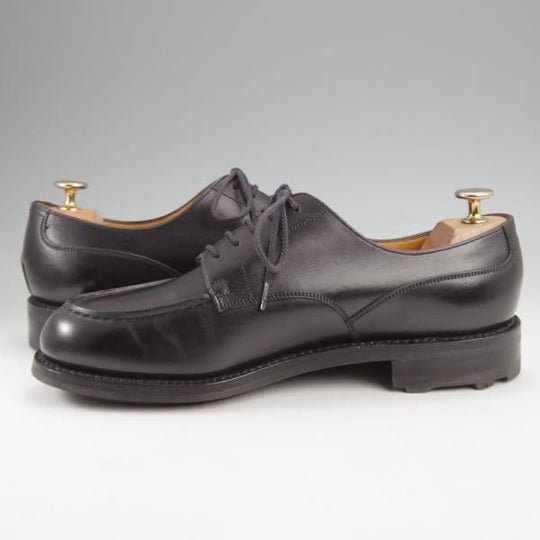 使用数回★J.M.ウエストン 7D【現行定価￥165,000-★ロシアンカーフ仕様/ゴルフ/GOLF】641/31ラスト/Uチップ/黒/Weston/ウェストン★k313