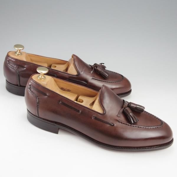 エドワードグリーン 8.5E【旧工場製☆タッセルローファー/濃茶
