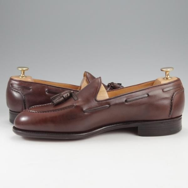 エドワードグリーン 8.5E【旧工場製☆タッセルローファー/濃茶