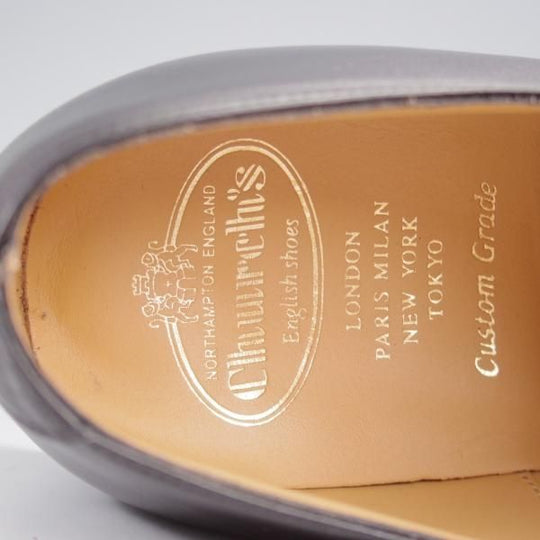 ほぼ未使用★チャーチ 90G/UK9【定価￥160,600-★ストレートチップ/DUBAI】136ラスト/カーフ/黒/メンズ/Church'★k317