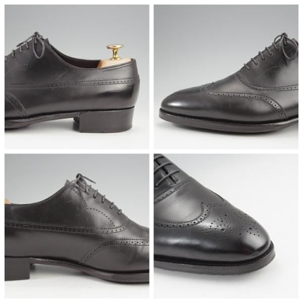 ★ジョンロブ 7E【現行定価30万円程度★プレステージライン/CAVENDISH/7000ラスト】フルブローグ/カーフ/黒/メンズ/JOHN LOBB★k318