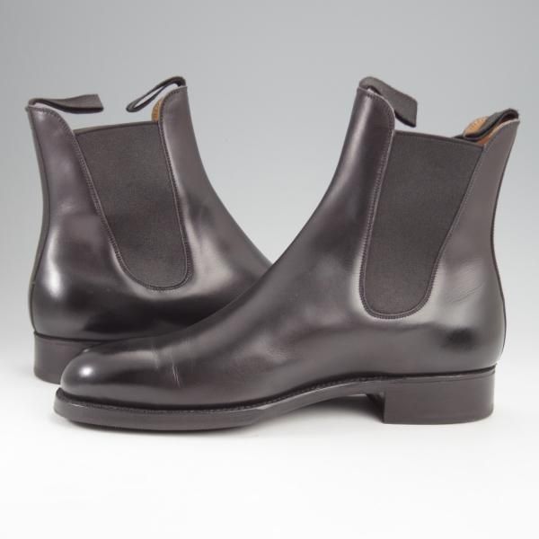 極美品★J.M.ウエストン 5D【現行定価￥187,000-★サイドゴアブーツ/705】39ラスト/ボックスカーフ/黒/メンズ/Weston/ウェストン★k319