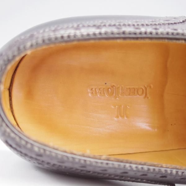 美品★ジョンロブ 8EE【貴重★8695ラスト/MASHALL】フルブローグ/カーフ/黒/メンズ/JOHN LOBB★k320