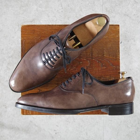 極美品★ジョンロブ 8.5D【現行定価30万円程度★プレステージライン/GARNIER 2】ミュージアムカーフ/7000ラスト/PEWTER/JOHN LOBB★k321