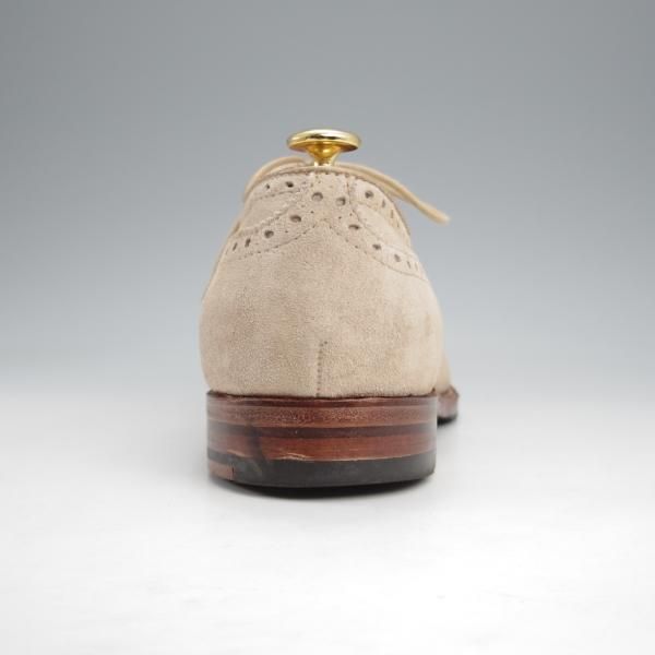 極上★オールデン 9.5D【貴重★ブルックスブラザーズ別注/96701】セミブローグ/スエード/薄茶/メンズ/BROOKS BROTHERS/ALDEN★k323