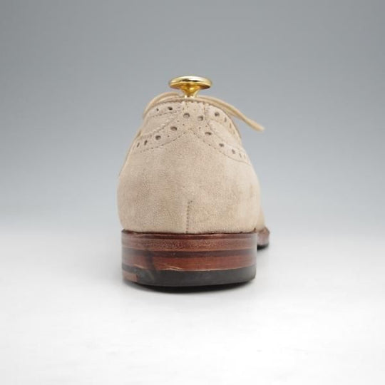 極上★オールデン 9.5D【貴重★ブルックスブラザーズ別注/96701】セミブローグ/スエード/薄茶/メンズ/BROOKS BROTHERS/ALDEN★k323