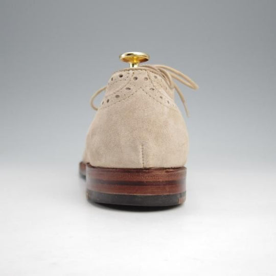 極上★オールデン 9.5D【貴重★ブルックスブラザーズ別注/96701】セミブローグ/スエード/薄茶/メンズ/BROOKS BROTHERS/ALDEN★k323