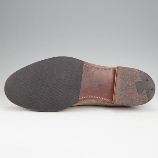 極上★オールデン 9.5D【貴重★ブルックスブラザーズ別注/96701】セミブローグ/スエード/薄茶/メンズ/BROOKS BROTHERS/ALDEN★k323