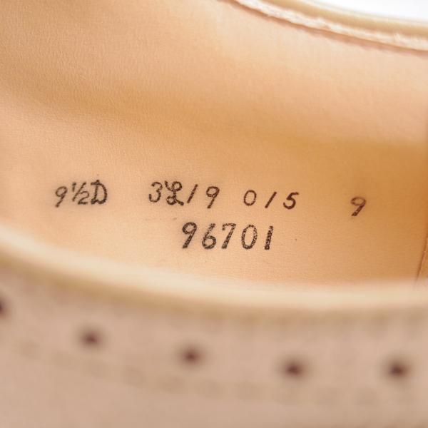 極上★オールデン 9.5D【貴重★ブルックスブラザーズ別注/96701】セミブローグ/スエード/薄茶/メンズ/BROOKS BROTHERS/ALDEN★k323