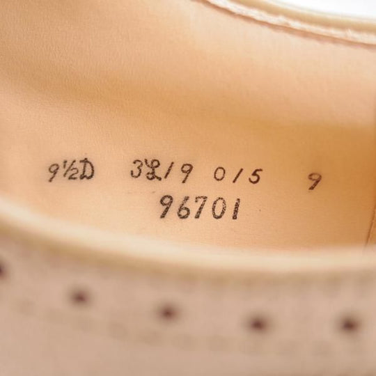 極上★オールデン 9.5D【貴重★ブルックスブラザーズ別注/96701】セミブローグ/スエード/薄茶/メンズ/BROOKS BROTHERS/ALDEN★k323