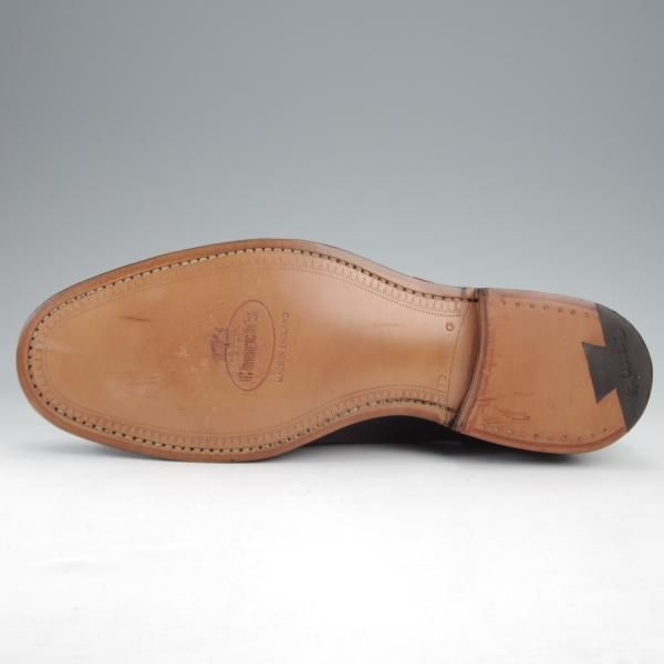 未使用★チャーチ 80G/UK8【貴重★100ラスト/CADWELL/セミブローグ】カーフ/黒/メンズ/Church'★k324