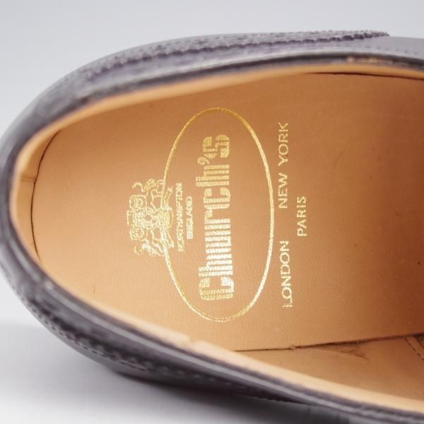 未使用★チャーチ 80G/UK8【貴重★100ラスト/CADWELL/セミブローグ】カーフ/黒/メンズ/Church'★k324