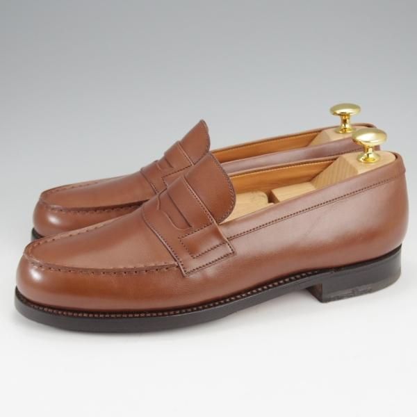 極上★J.M.ウエストン 5C【現行定価￥137,500-★180/コインローファー】41ラスト/ボックスカーフ/茶/Weston/ウェストン★k326
