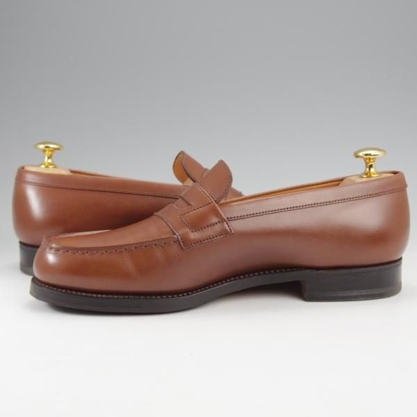 極上★J.M.ウエストン 5C【現行定価￥137,500-★180/コインローファー】41ラスト/ボックスカーフ/茶/Weston/ウェストン★k326