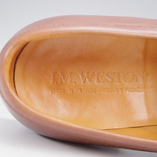 極上★J.M.ウエストン 5C【現行定価￥137,500-★180/コインローファー】41ラスト/ボックスカーフ/茶/Weston/ウェストン★k326