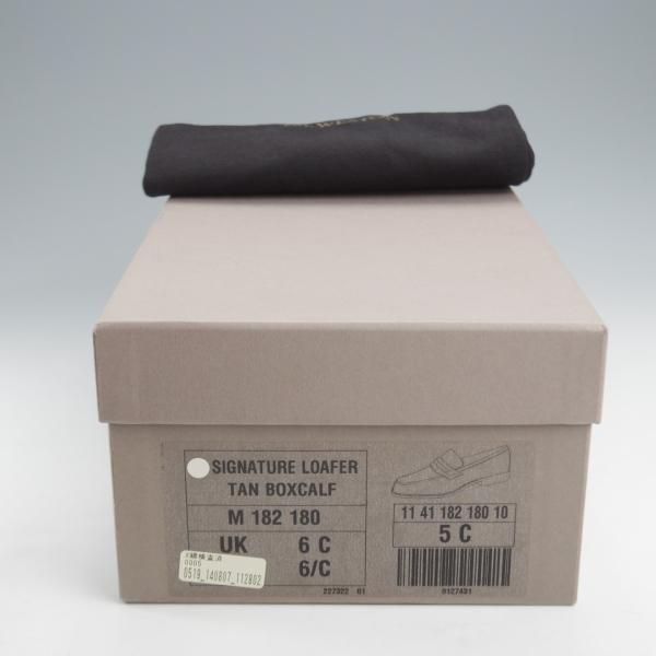 極上★J.M.ウエストン 5C【現行定価￥137,500-★180/コインローファー】41ラスト/ボックスカーフ/茶/Weston/ウェストン★k326