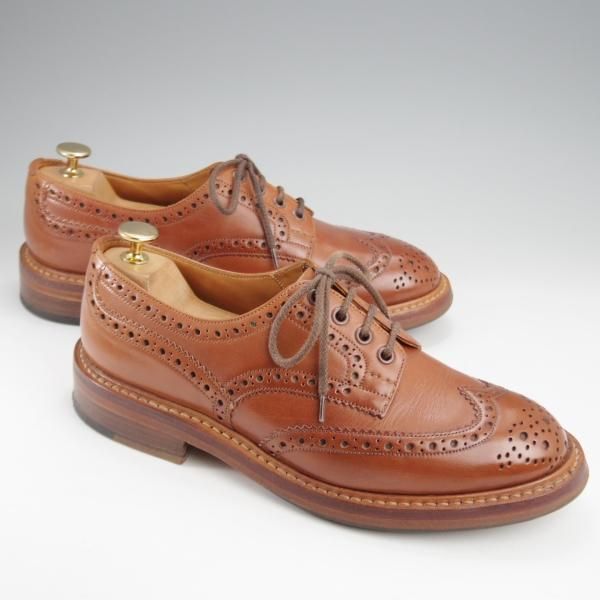 極上★トリッカーズ SIZE 7【定価￥121,000-★BOURTON/バートン】m5633/カントリーシューズ/茶/短靴/Tricker's★k327