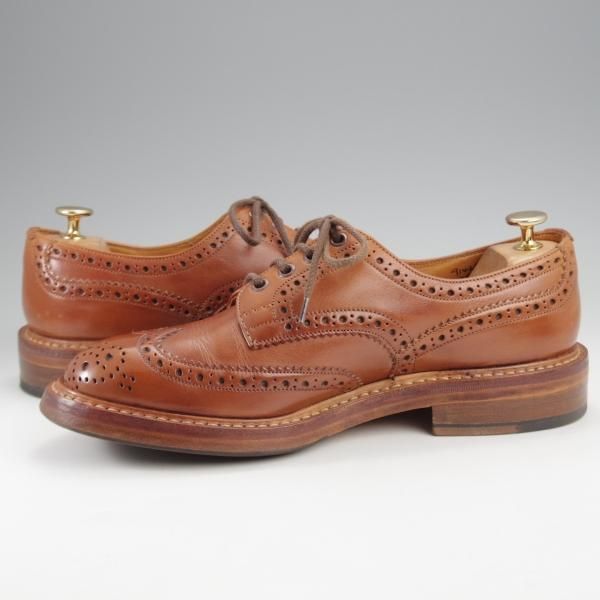 極上★トリッカーズ SIZE 7【定価￥121,000-★BOURTON/バートン】m5633/カントリーシューズ/茶/短靴/Tricker's★k327