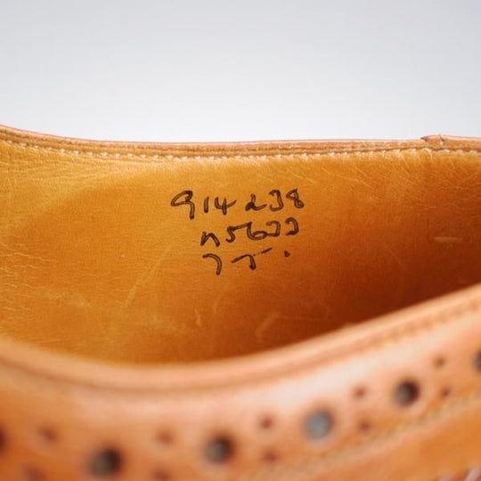 極上★トリッカーズ SIZE 7【定価￥121,000-★BOURTON/バートン】m5633/カントリーシューズ/茶/短靴/Tricker's★k327