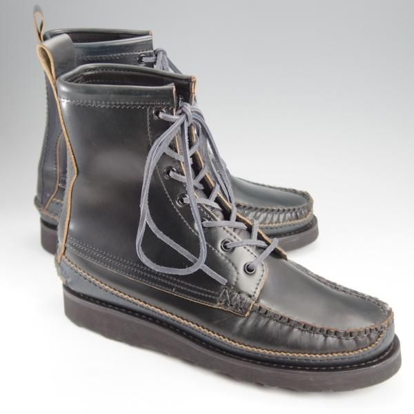 未使用★(米)YUKETEN/ユケテン 8E【貴重★コードバン/紺/Maine Guide DB Boots】レースアップブーツ/モカシン/メンズ★k330
