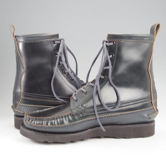 未使用★(米)YUKETEN/ユケテン 8E【貴重★コードバン/紺/Maine Guide DB Boots】レースアップブーツ/モカシン/メンズ★k330