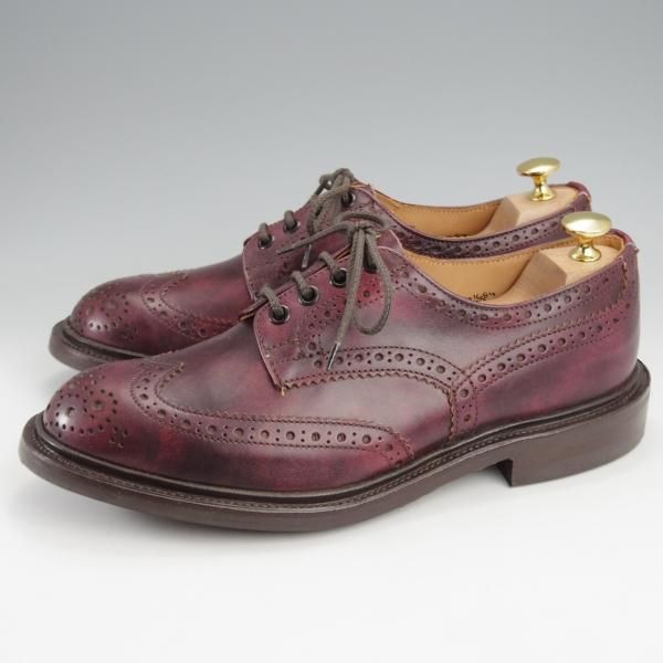 未使用★トリッカーズ SIZE 7【貴重★ミュージアムカーフ仕様/ダイナイトソール/(伊)COLTORTI別注】5633/BOURTON/赤茶/Tricker's★k331