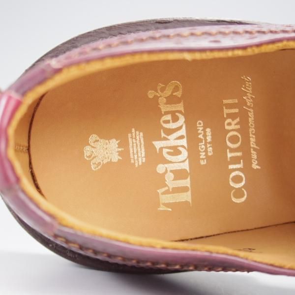 未使用★トリッカーズ SIZE 7【貴重★ミュージアムカーフ仕様/ダイナイトソール/(伊)COLTORTI別注】5633/BOURTON/赤茶/Tricker's★k331
