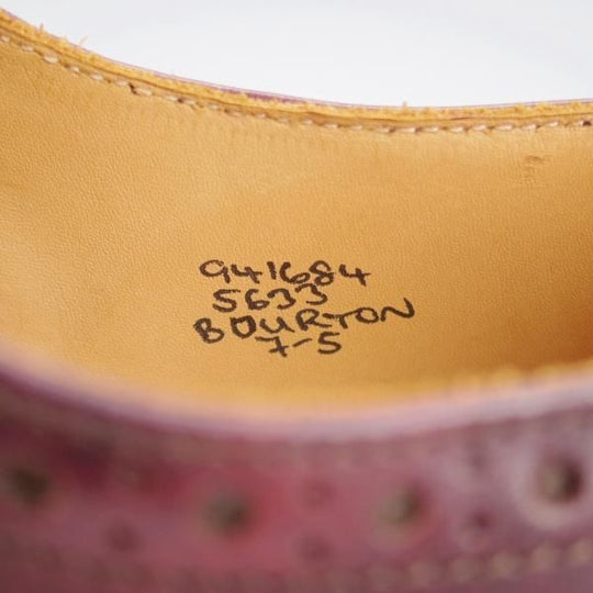 未使用★トリッカーズ SIZE 7【貴重★ミュージアムカーフ仕様/ダイナイトソール/(伊)COLTORTI別注】5633/BOURTON/赤茶/Tricker's★k331
