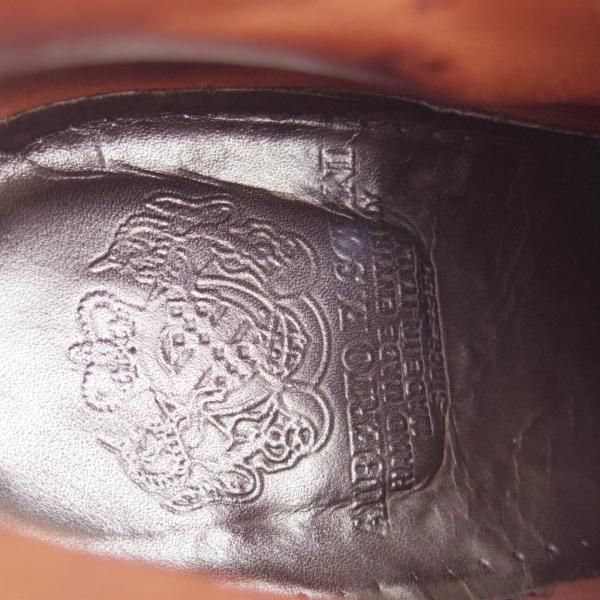 ★(伊)アルベルト・ファッシャーニ SIZE 40【★ジップブーツ/赤茶】カーフ/メンズ/ALBERTO FASCIANI★k333