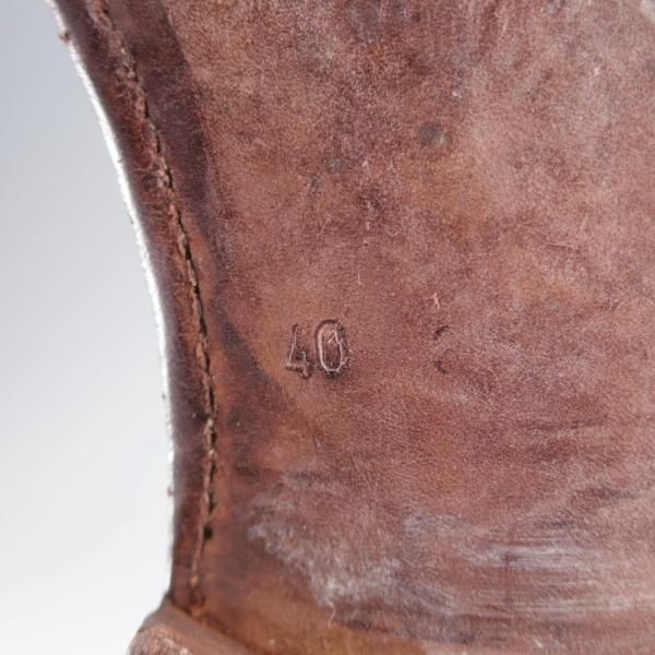 ★(伊)アルベルト・ファッシャーニ SIZE 40【★ジップブーツ/赤茶】カーフ/メンズ/ALBERTO FASCIANI★k333