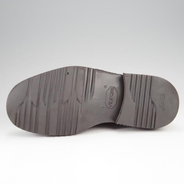 美品★(伊)マンニーナ UK6.5程度【貴重★オーダー品/ブラックラピド製法/チロリアンブーツ】カーフ/濃茶/メンズ/MANNINA★k336