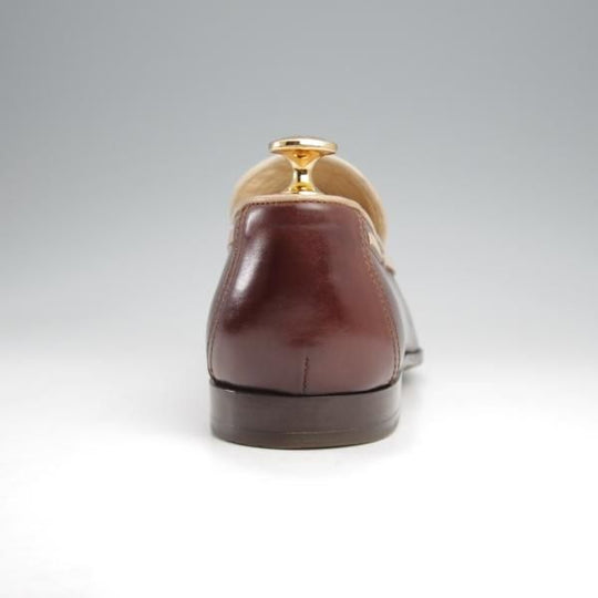 極上★(伊)アントニオ・マウリッツィ UK6.5程度【★トレーディングポスト別注/タッセルローファー】カーフ/濃茶/ANTONIO MAURIZI★k337