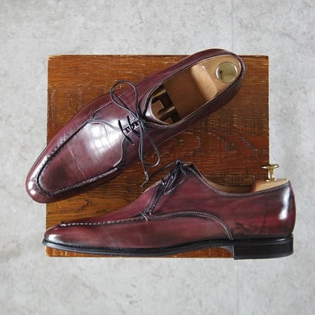 極上★(伊)ALMAS/アルマス SIZE 39.5【★トレーディングポスト別注/Uチップ】カーフ/赤茶系/メンズ/Trading Post★k338