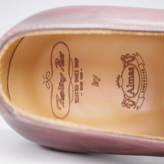 極上★(伊)ALMAS/アルマス SIZE 39.5【★トレーディングポスト別注/Uチップ】カーフ/赤茶系/メンズ/Trading Post★k338