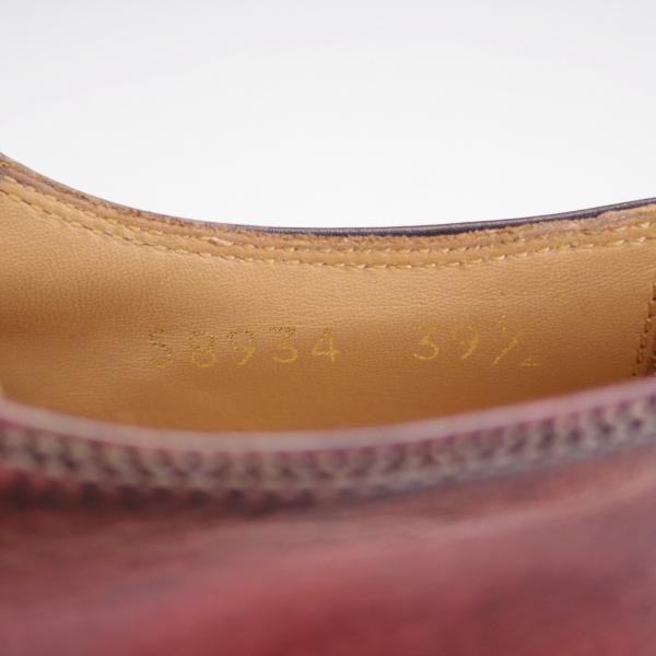 極上★(伊)ALMAS/アルマス SIZE 39.5【★トレーディングポスト別注/Uチップ】カーフ/赤茶系/メンズ/Trading Post★k338