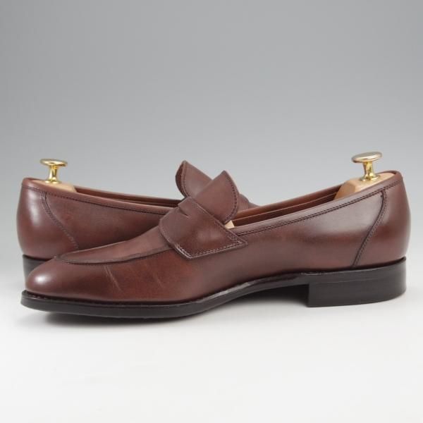極上★トレーディングポスト SIZE 6.5【定価￥49,500-★撥水レザー/ダイナイトソール】T607/ローファー/濃茶/ユニオンロイヤル製★k340