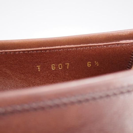 極上★トレーディングポスト SIZE 6.5【定価￥49,500-★撥水レザー/ダイナイトソール】T607/ローファー/濃茶/ユニオンロイヤル製★k340