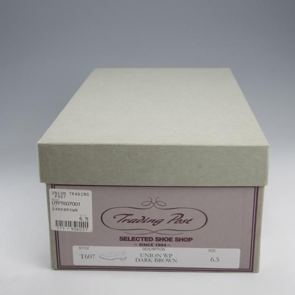 極上★トレーディングポスト SIZE 6.5【定価￥49,500-★撥水レザー/ダイナイトソール】T607/ローファー/濃茶/ユニオンロイヤル製★k340