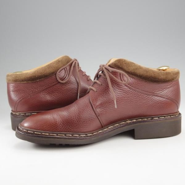 美品★ジョンロブ SIZE 7【貴重★KELSO/ケルソ/チャッカブーツ】アシュビーソール/シボ革×スエード/赤茶×茶/メンズ/JOHN LOBB★k341