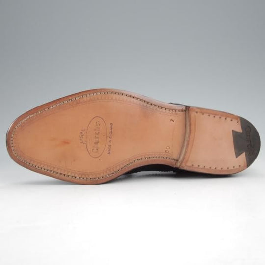 未使用★チャーチ 50F/UK5【貴重★73ラスト仕様のバーウッド/BRISBANE】ブリスベン/フルブローグ/黒/メンズ/Church'★k343