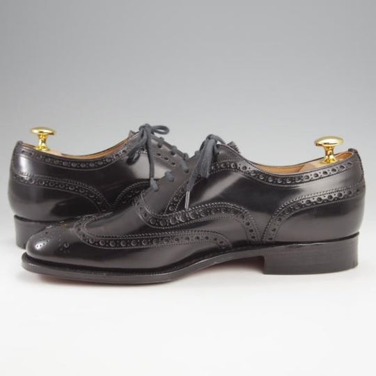 未使用★チャーチ 50F/UK5【旧チャーチ★73ラスト/ブックバインダーカーフ】3都市ロゴ/フルブローグ/黒/メンズ/Church'★k345