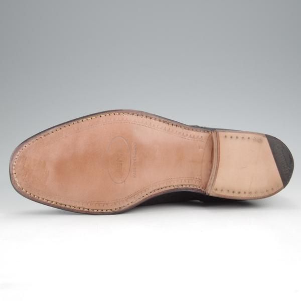 未使用★チャーチ 50F/UK5【旧チャーチ★73ラスト/ブックバインダーカーフ】3都市ロゴ/フルブローグ/黒/メンズ/Church'★k345