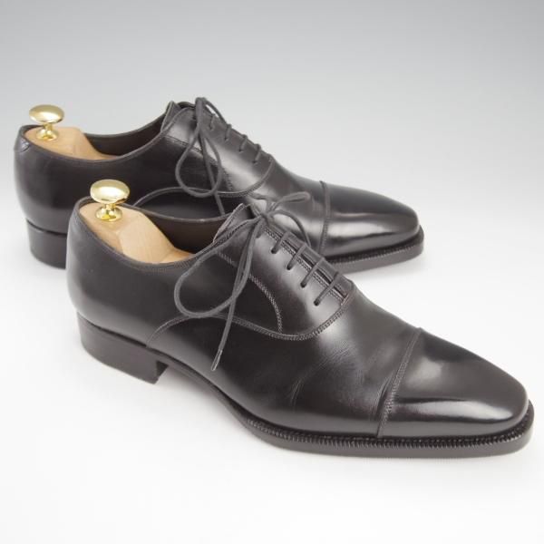 【値下げ不可】メッカリエッロ　ストレートチップ メッカリエロ SIZE 5.5【ストレートチップ/黒】 | 高級中古革靴